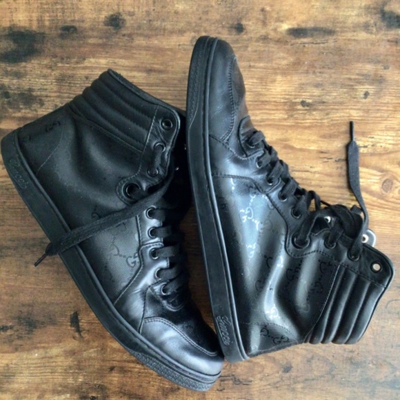 « «SOLD» »Gucci GG Imprime High Top Sneakers Mens - Picture 4 of 11